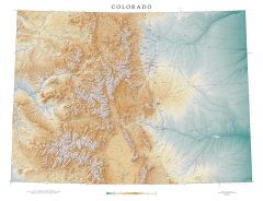 Colorado Fine Art Print Map