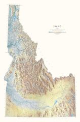Idaho Fine Art Print Map