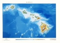 Hawaii  Lithograph Map