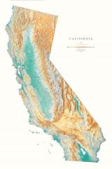 California Lithograph Map