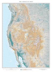The American West Fine Art Print Map