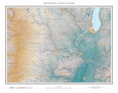The Central Plains & Prairie Fine Art Print Map