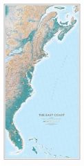 The East Coast Fine Art Print Map