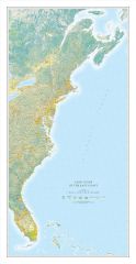 Land Cover of the East Coast Fine Art print Map