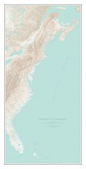 Landforms of the East Coast Fine Art Print Map