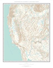 Landforms of California & the Great Basin Fine Art Print Map