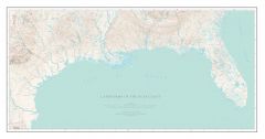 Landforms of the Gulf Coast Fine Art Print Map