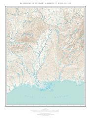 Landforms of the Lower Mississippi Valley Fine Art Print Map