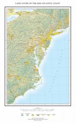 Land Cover of the Mid-Atlantic Coast Fine Art Print Map