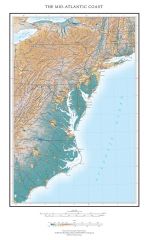 The Mid-Atlantic Coast Fine Art Print Map