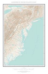 Landforms of the Mid-Atlantic Coast Fine Art Print Map