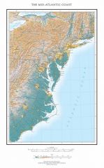The Mid-Atlantic Coast Fine Art Print Map