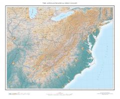 The Appalachians & Ohio Valley  Fine Art Print Map
