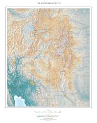 The Southern Rockies Fine Art Print Map