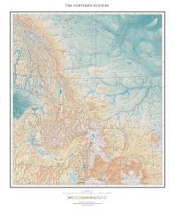 The Northern Rockies Fine Art Print Map