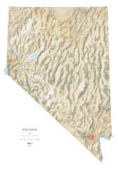 Nevada Land Cover Fine Art Print Map