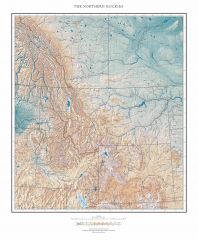 The Northern Rockies Fine Art Print Map