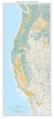 Land Cover of the West Coast Fine Art Print Map