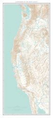 Landforms of the West Coast Fine Art Print Map
