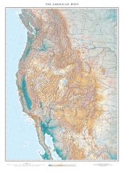 The American West Fine Art Print Map
