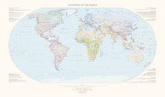 Countries of the World Map - Fine Art Print