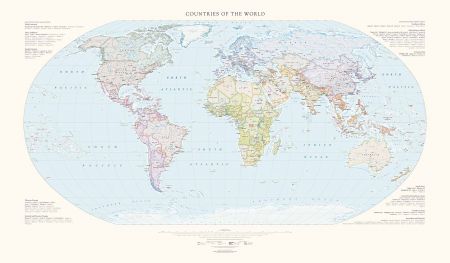 world political map countries