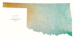 Oklahoma Lithograph Map