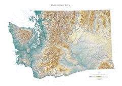 Washington  Fine Art Print Map