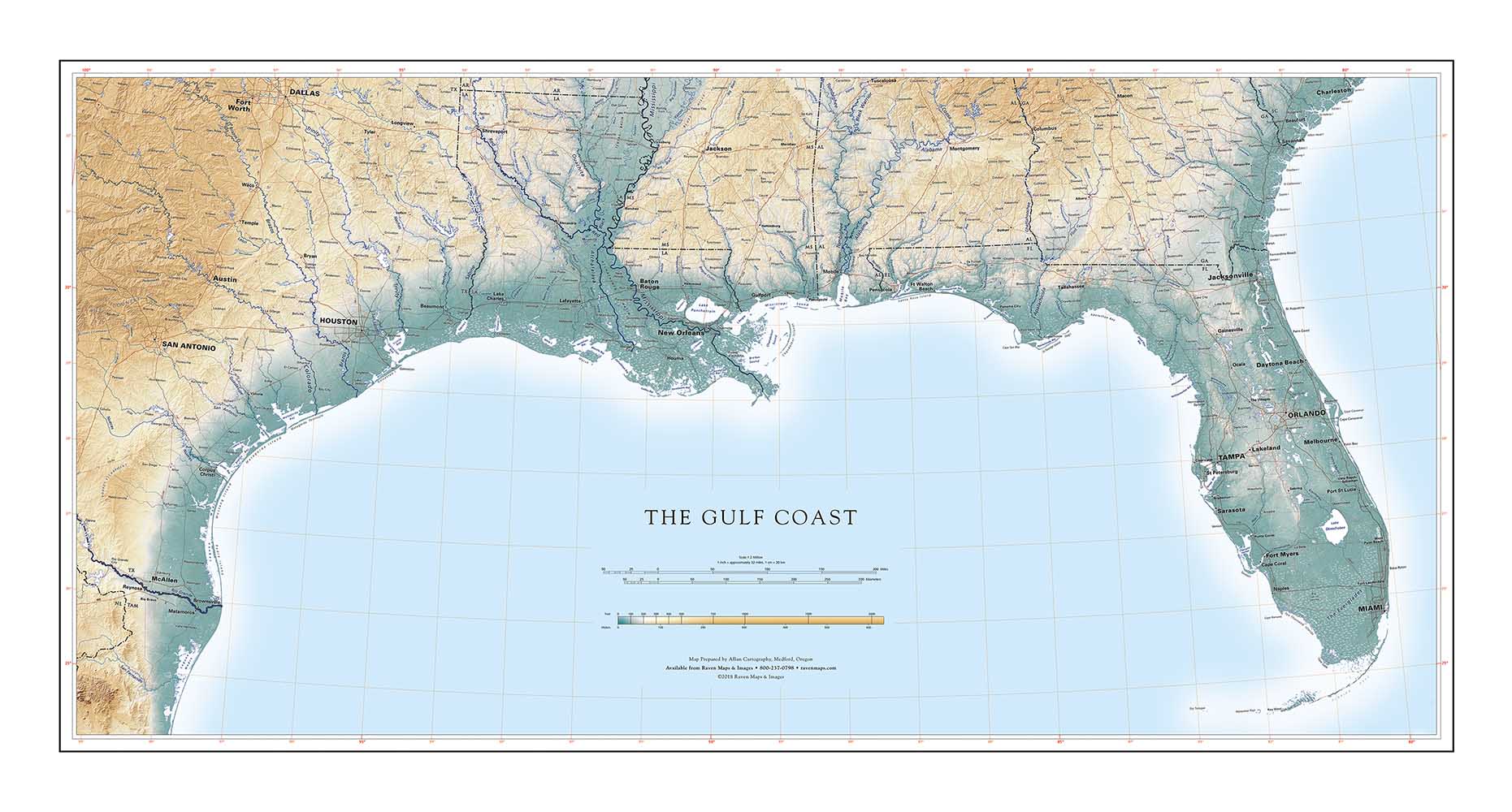 coastal plains map